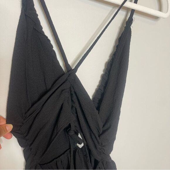 Commense Backless Criss Cross Split Midi Dress NWT - Picture 3 of 7